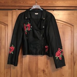 Women’s Faux Leather Moto Jacket